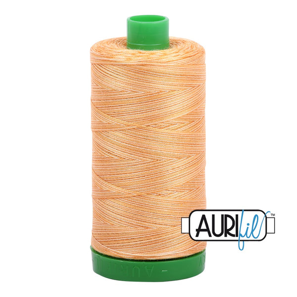 Aurifil Cotton Mako 4150 Creme Brulee Variegated Thread Ne 40 1000m