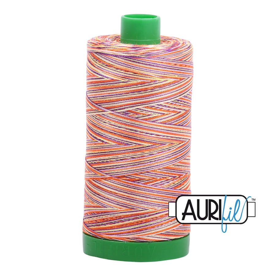 Aurifil Cotton Mako 4648 Desert Dawn Variegated Thread Ne 40 1000m