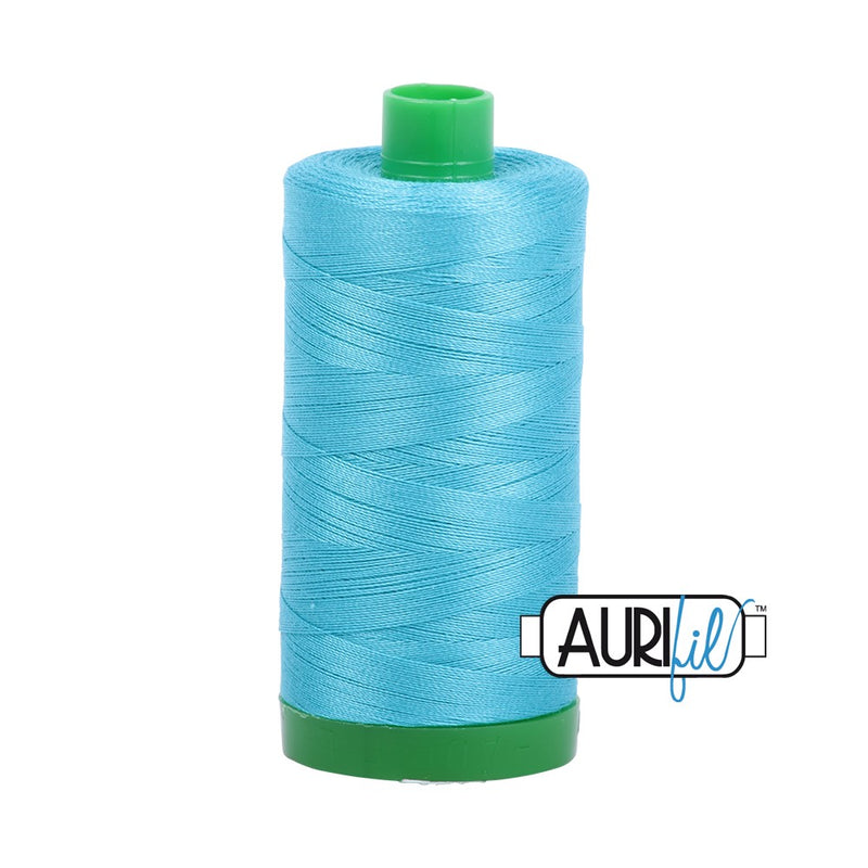 Aurifil Cotton Mako 5005 Bright Turquoise Ne 40 1000m