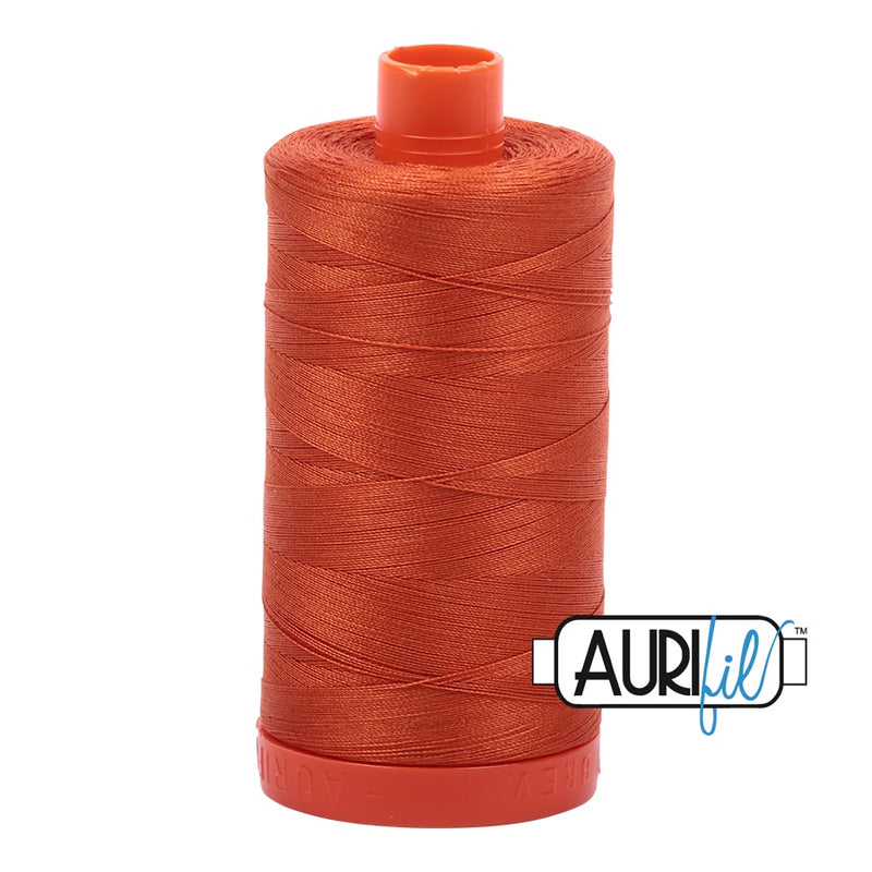 Aurifil Cotton Mako 2240 Rusty Orange Thread Ne 50 1300m