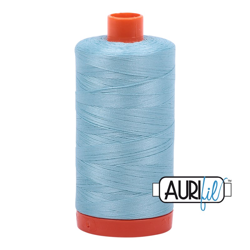 Aurifil Cotton Mako 2805 Light Grey Turquoise Thread