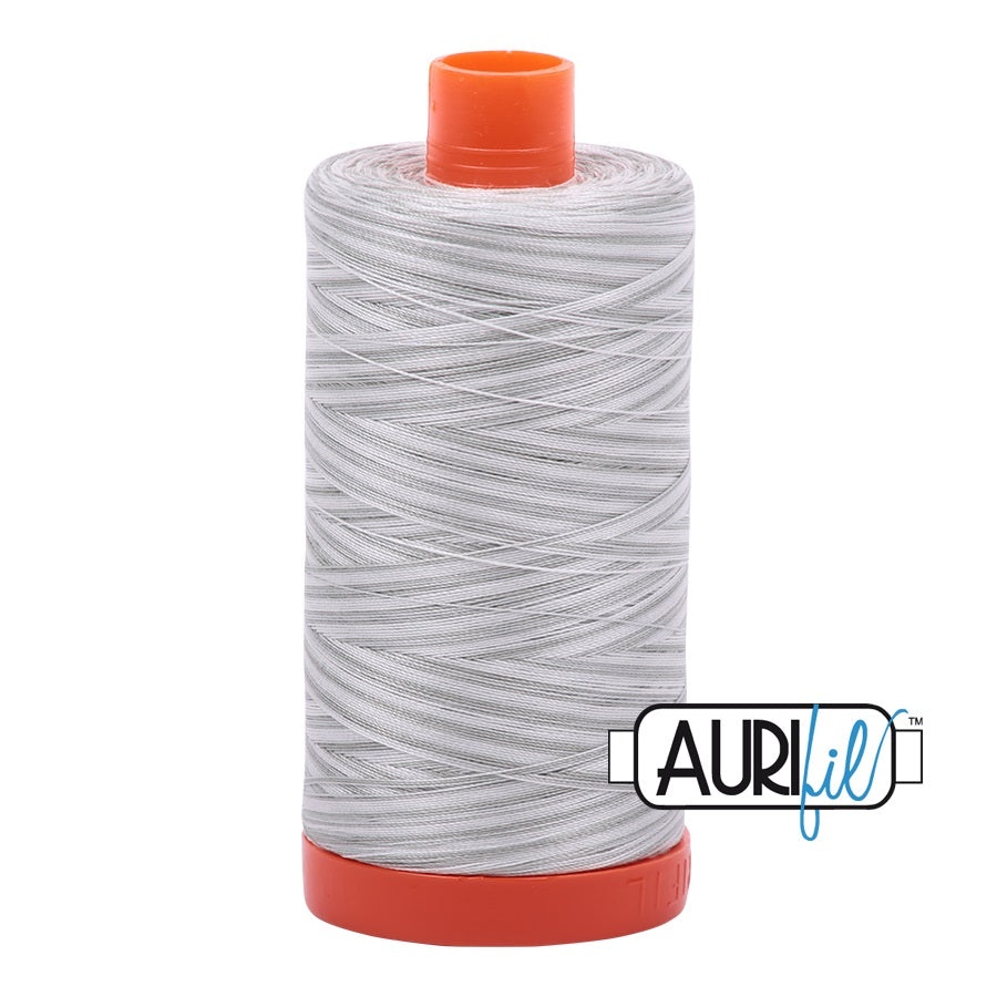 Aurifil Cotton Mako 4060 Variegated Silver Moon Thread Ne 50 1300m