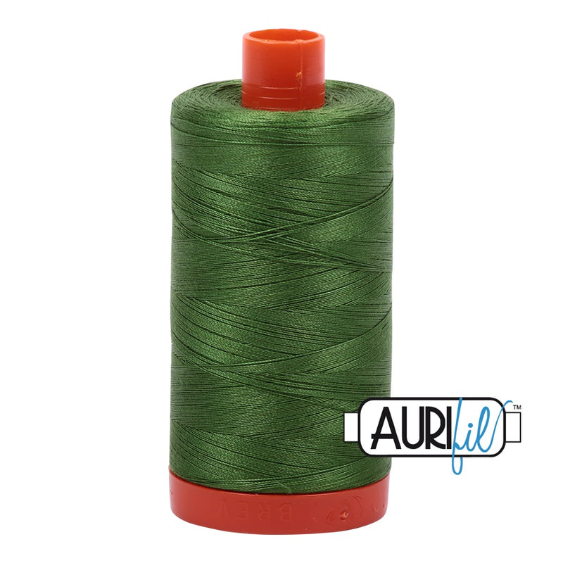 Aurifil Cotton Mako 5018 Dark Grass Green Thread Ne 50 1300m