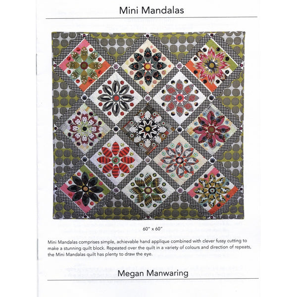 Megan Manwaring - Mini Mandalas Quilt Pattern on point