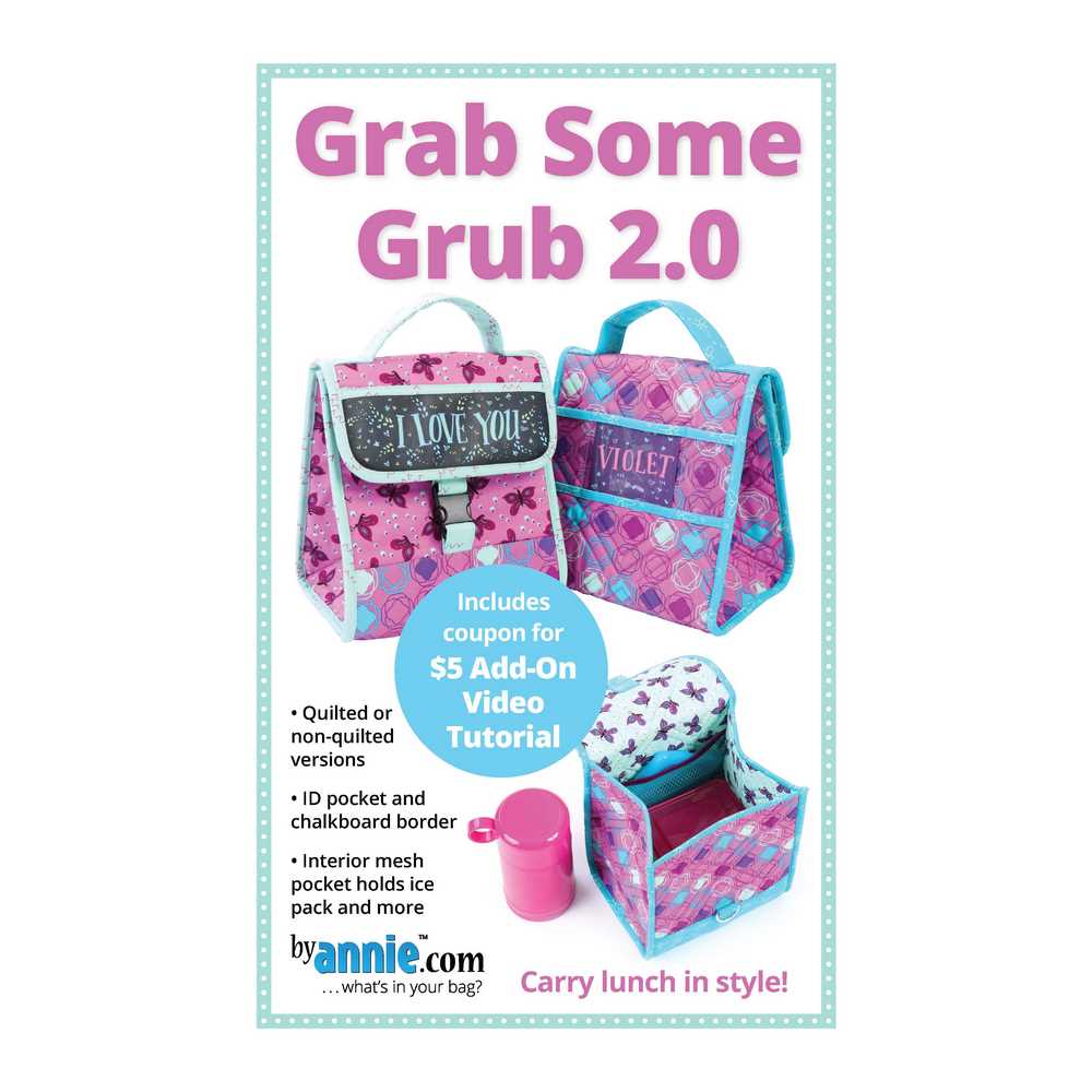 ByAnnie: Grab Some Grub 2.0 Sewing Pattern