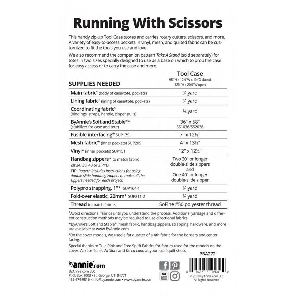 ByAnnie: Running With Scissors Sewing Pattern