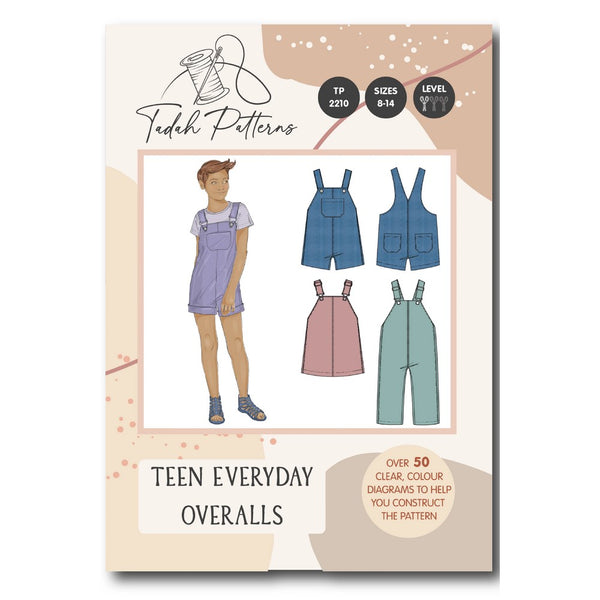 Tadeh Pattern: Teen Everyday Overall Ages 8 - 14 years