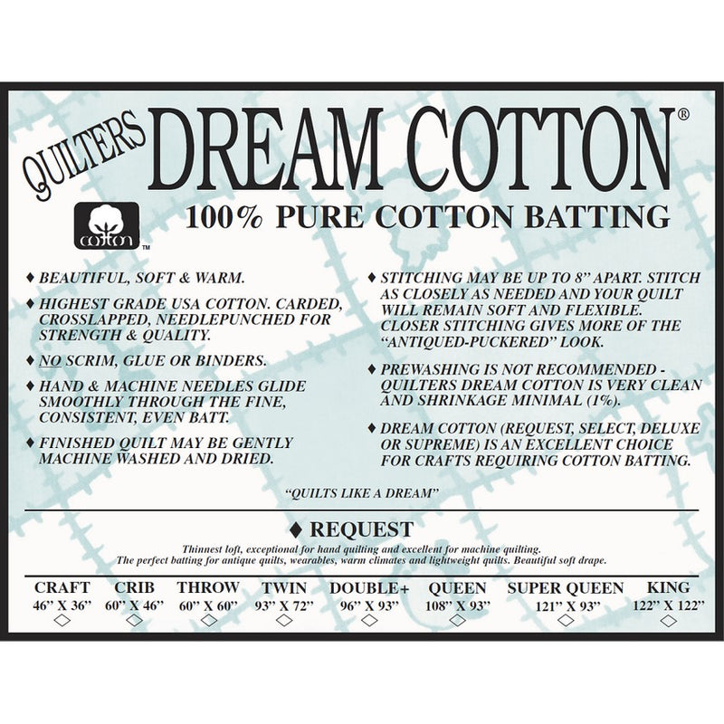 Quilters Dream Cotton Request White