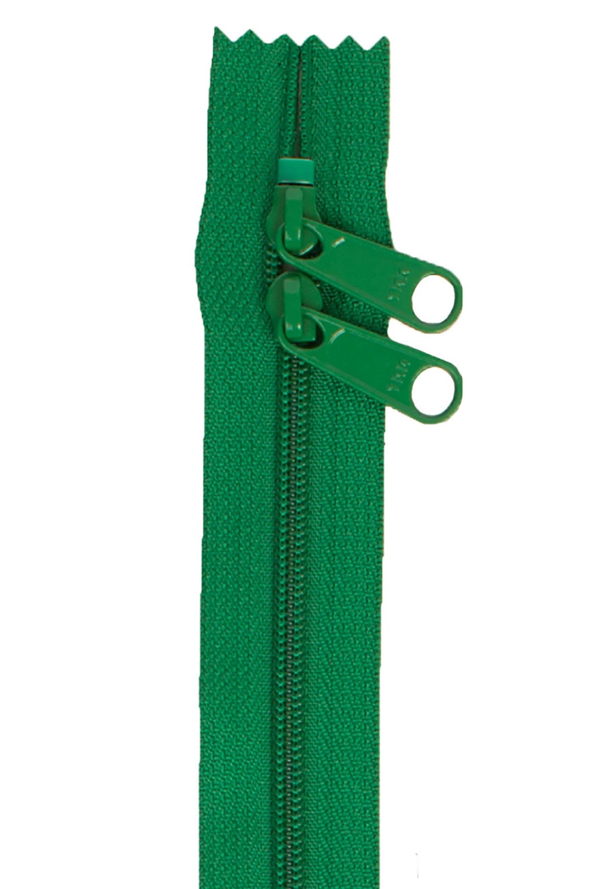 ByAnnie: Handbag Zipper 30in Double Sided Jewel Green