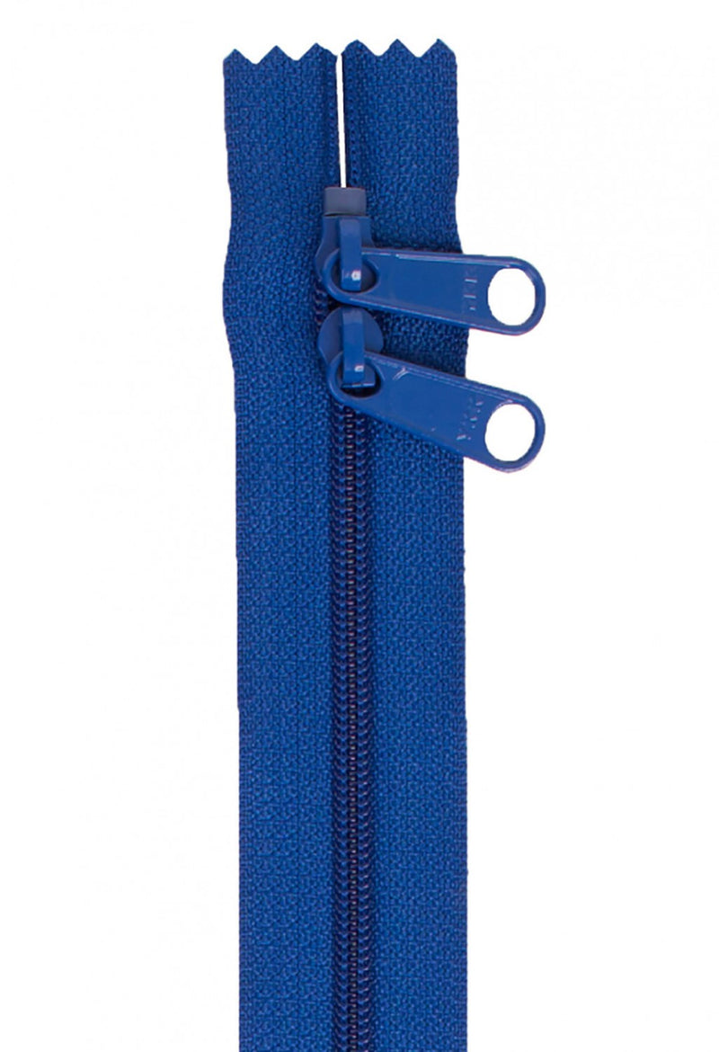 ByAnnie: Handbag Zipper 30in Double Sided Blastoff Blue