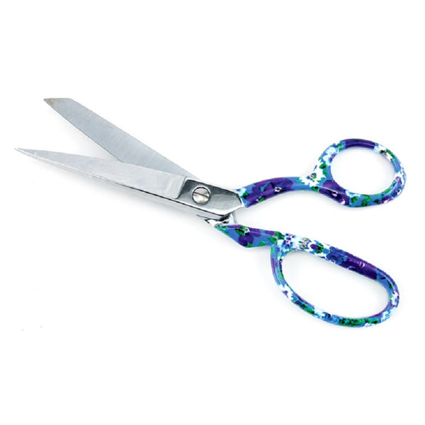 Klasse Floral Handle Dressmaking Scissors - Dark Blue