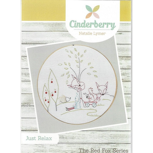 Red Fox Series - Just Relax Stitchery Pattern