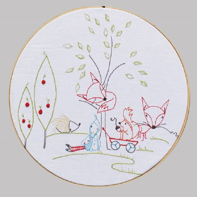 Red Fox Series - Stick Together Stitchery Pattern