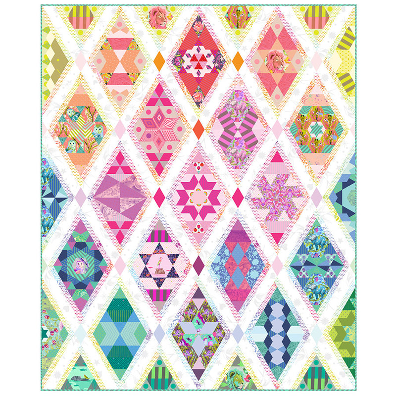 Tula Pink Queen of Diamonds Quilt - Block of the Month