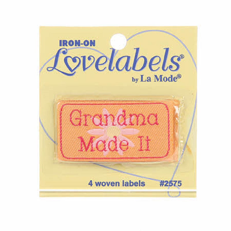 Label Grandma Made It - Orange