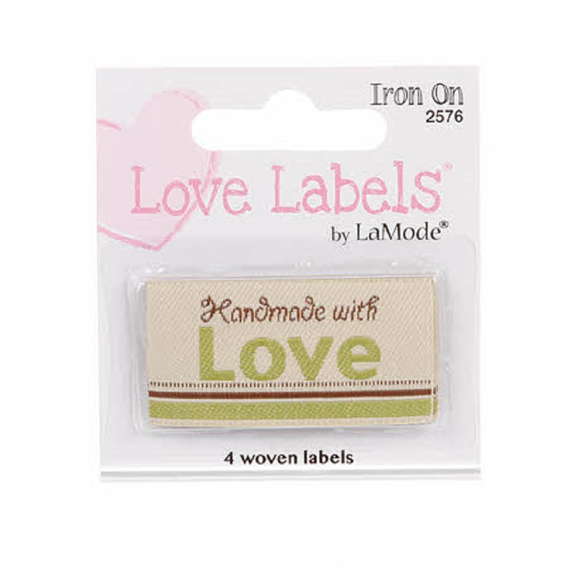 Label Handmade with Love - Green