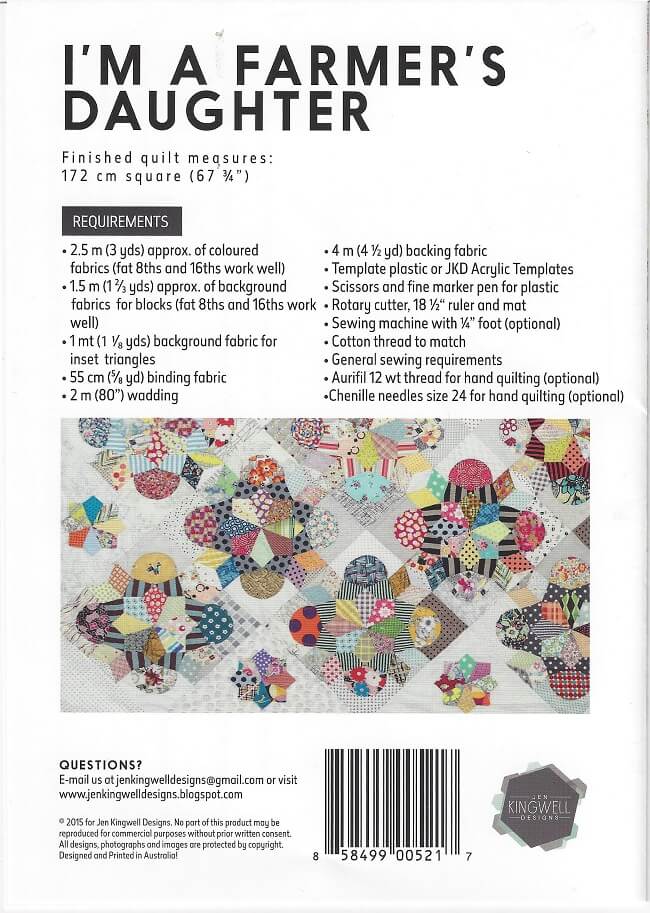 Jen Kingwell Pattern: I'm a Farmer's Daughter