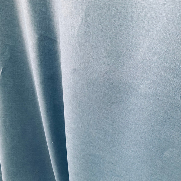 100% Linen Fabric Col 76 Blue 190gm2 135cm wide