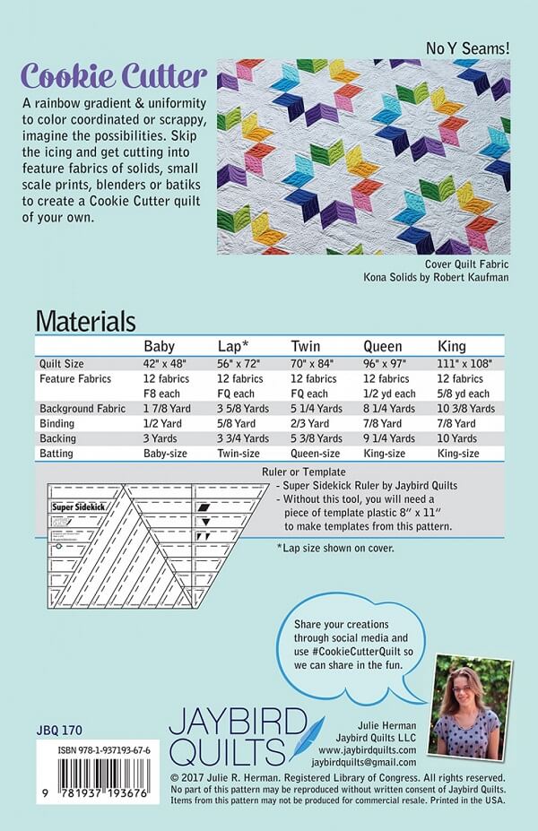 JayBird Quilts Pattern: Cookie Cutter Materials Cost