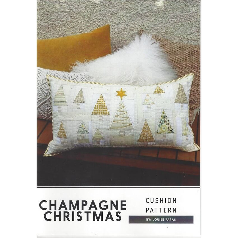 Louise Papas: Champagne Christmas Cushion Pattern