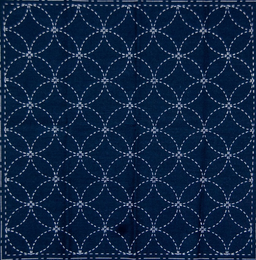 Sashiko Sampler - Printed Cloth - Wineglass