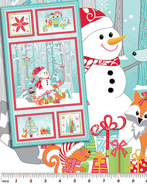 Frosty Forest Christmas Panel