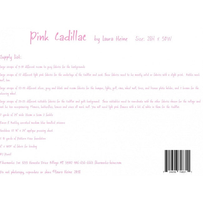 Laura Heine: Pink Cadillac Collage Quilt Pattern