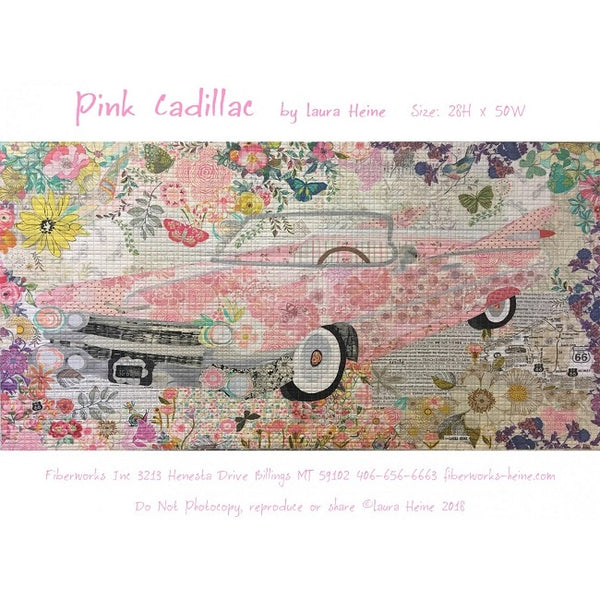 Laura Heine: Pink Cadillac Collage Quilt Pattern