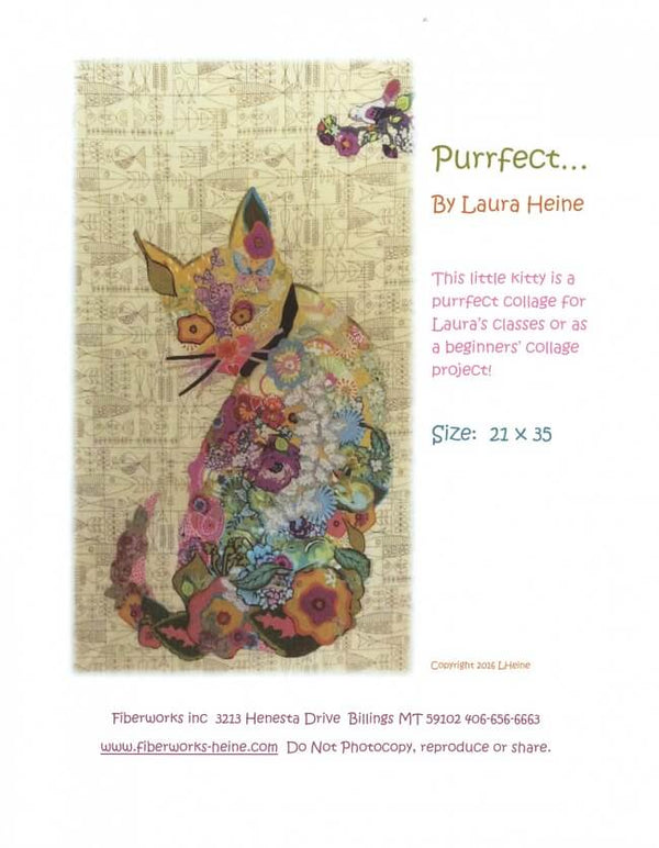 Laura Heine: Purrfect Collage Pattern