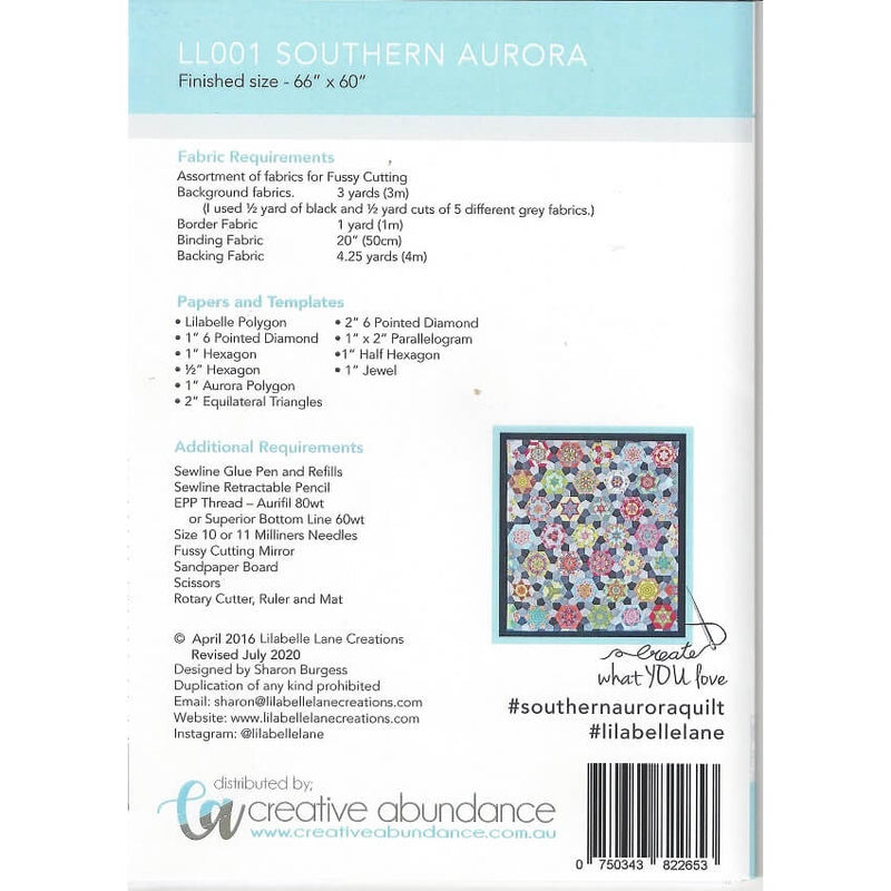 Southern Aurora Materials List