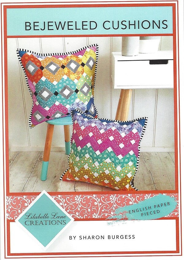 Lilabelle Lane Creations - Bejeweled Cushion Pattern and EPP Papers