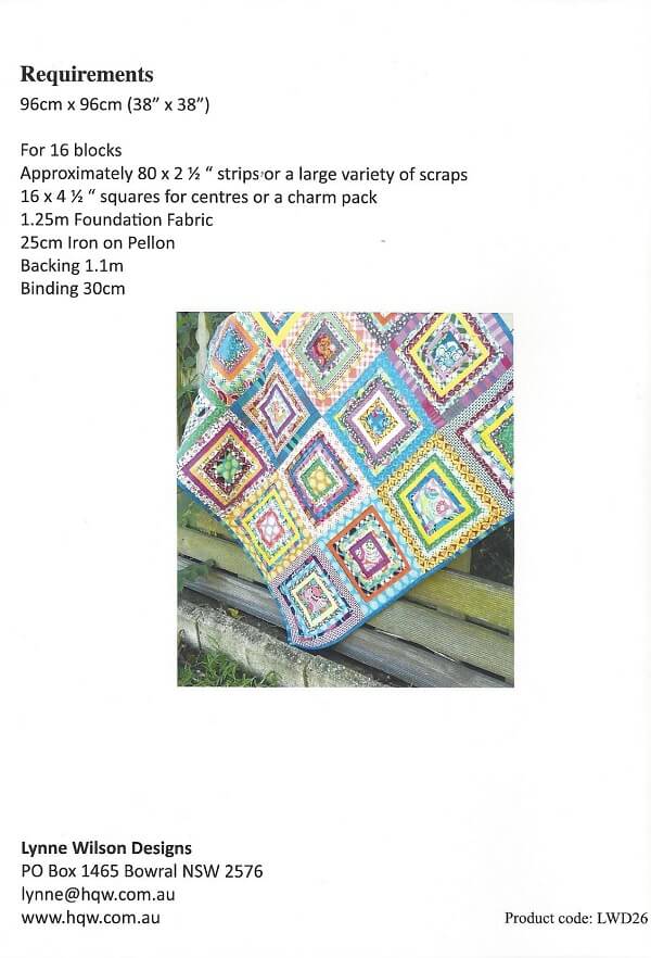 Lynne Wilson Designs - Pleated Log Cabin