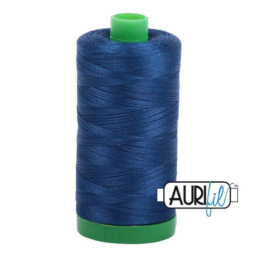 Aurifil Cotton Mako 2783 Medium Delft Blue Thread