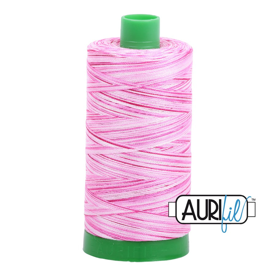 Aurifil Cotton Mako 4660 Pink Taffy Variegated