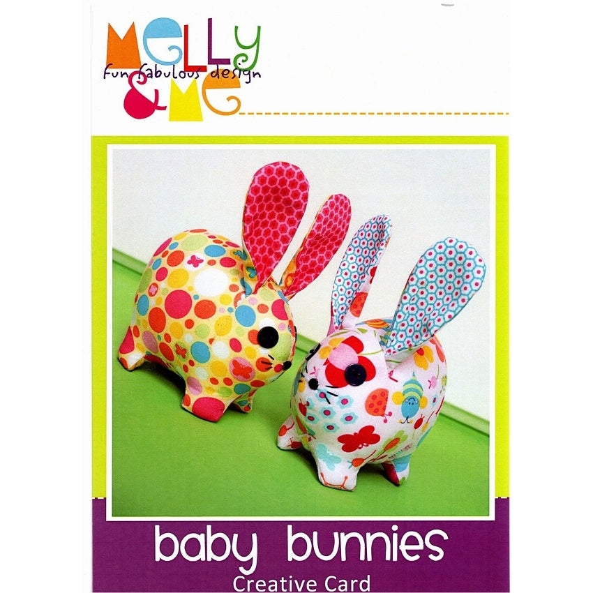 Melly and Me Soft Toy Pattern: Baby Bunnies Creative Card