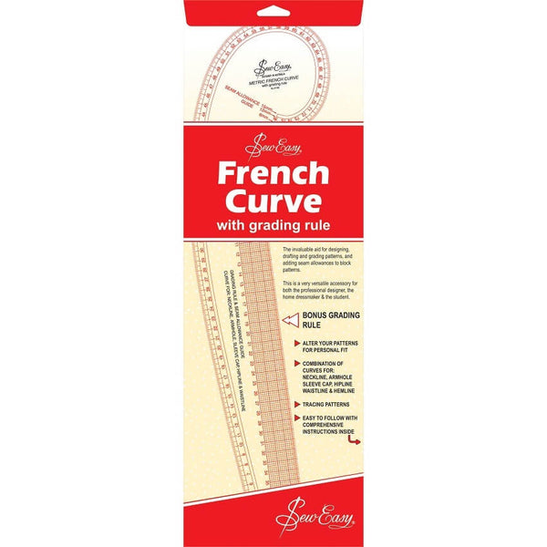 Sew Easy Ruler French Curve Metric