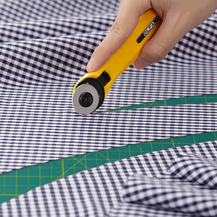 OLFA Rotary Cutter 28mm in use