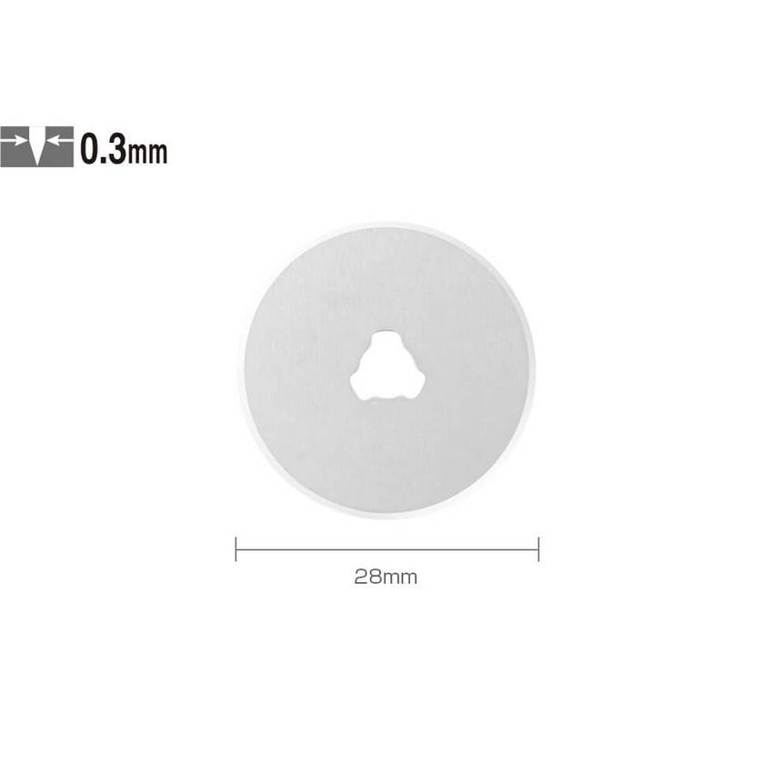 Olfa Rotary Cutter Blade 28mm - Two Blades