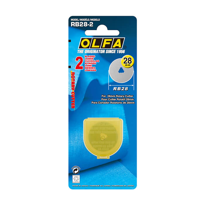 Olfa Rotary Cutter Blade 28mm - Two Blades