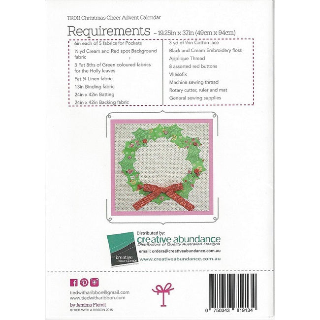 Tied with a Ribbon Pattern: Christmas Cheer Advent Calendar