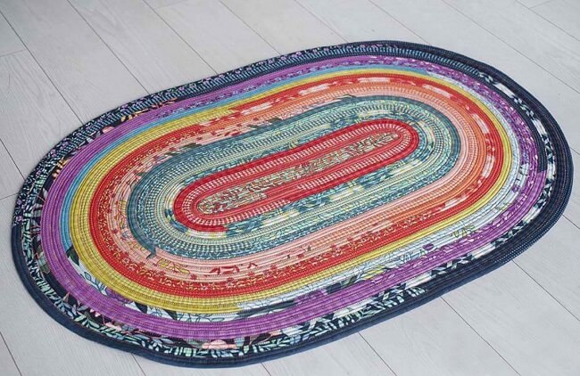 RJ Designs Pattern: Jelly Roll Rug