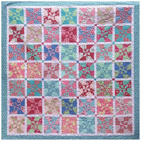 Rosalie Quinlan Pattern: Chirpy Lola Pinwheel Quilt