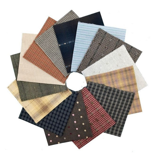 Sakizomemomen Yard-Dyed Cut Cloth Dark / Mixed