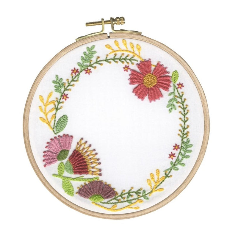 Autumn Flowers DMC Perle 5 Embroidery Kit TB152