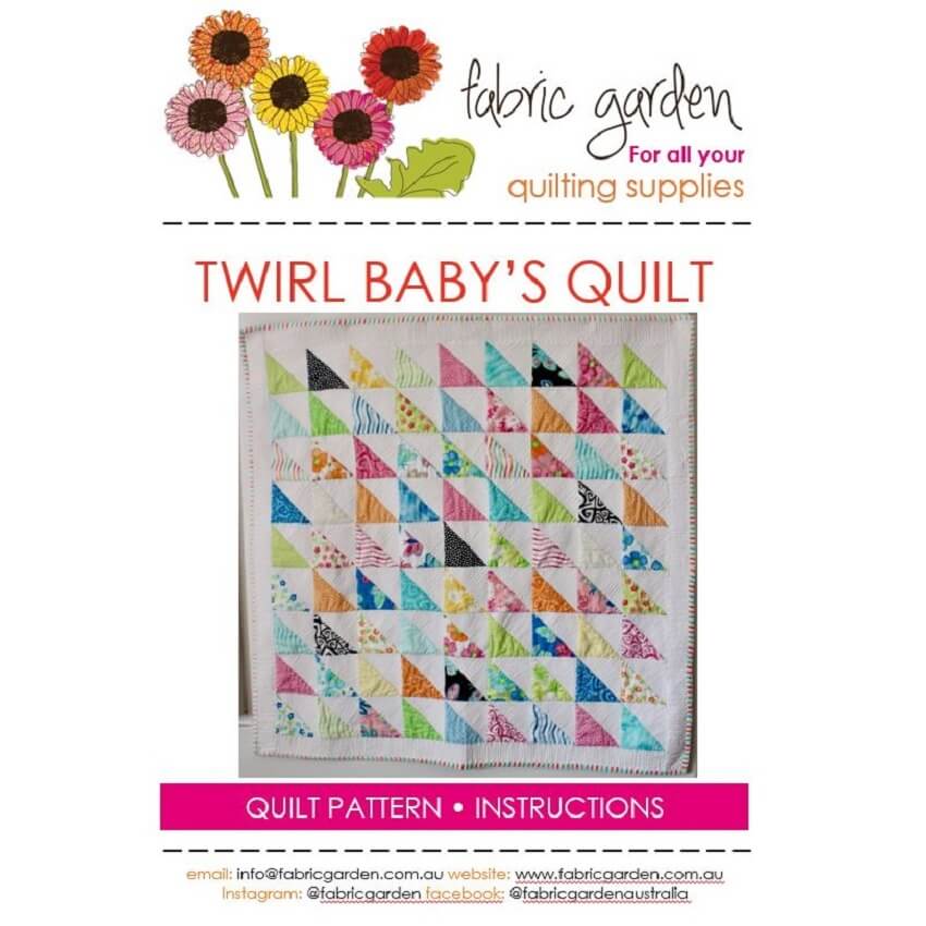 PDF Baby Quilt Pattern: Twirl by Sue Miller